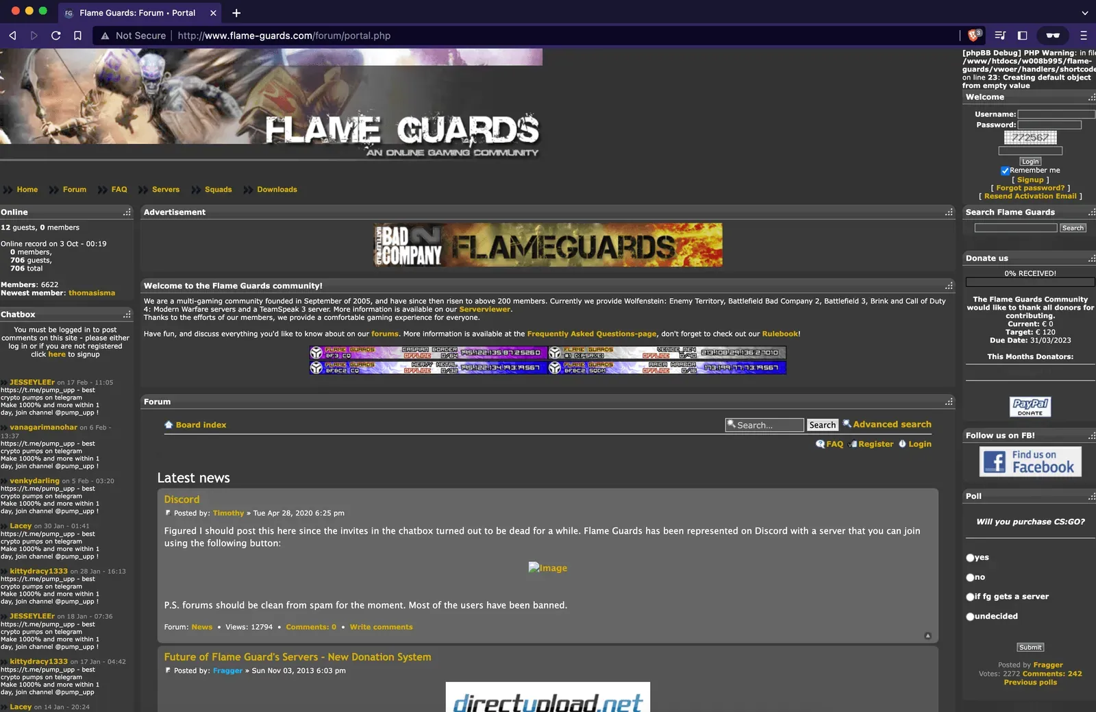 Flame Guards forum banner, variant 2
