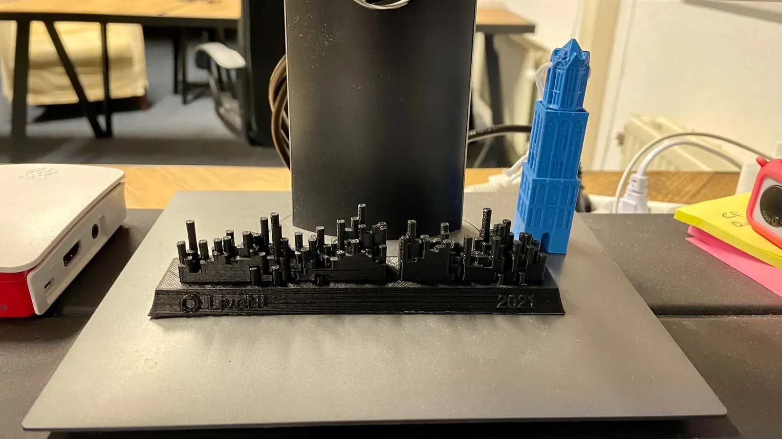 GitHub 2021 skyline print, view 1