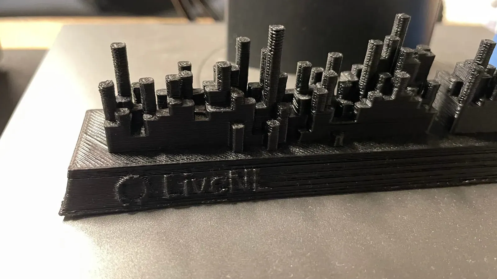 GitHub 2021 skyline print, view 3