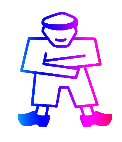 Kôle Kermse sticker, rainbow farmer