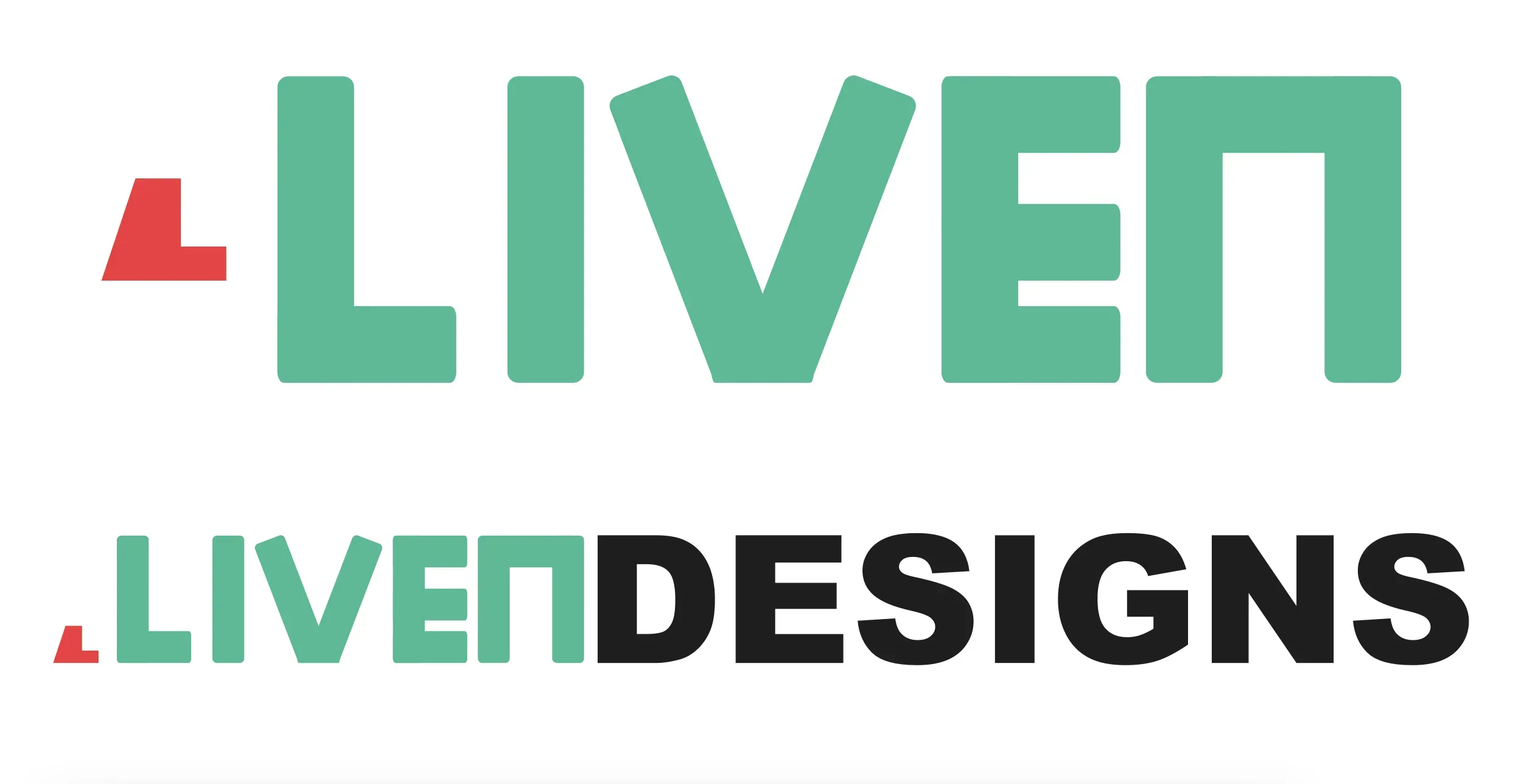 Liven website concept design, variant 3