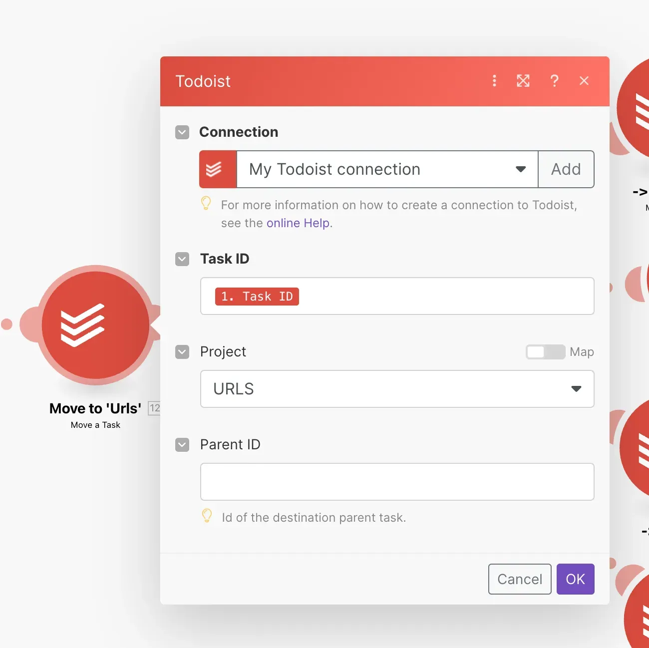 Make Todoist move task module