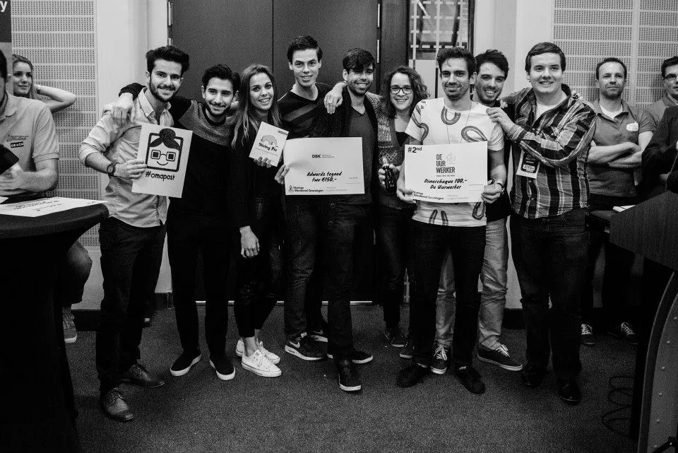 Startup Weekend Groningen, Omapost team photo